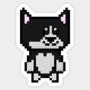 Pixel Huskey Sticker